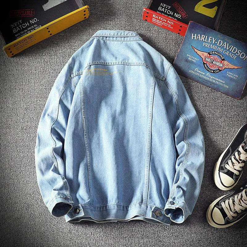 Men's Plus Size Denim Jacket Jacket