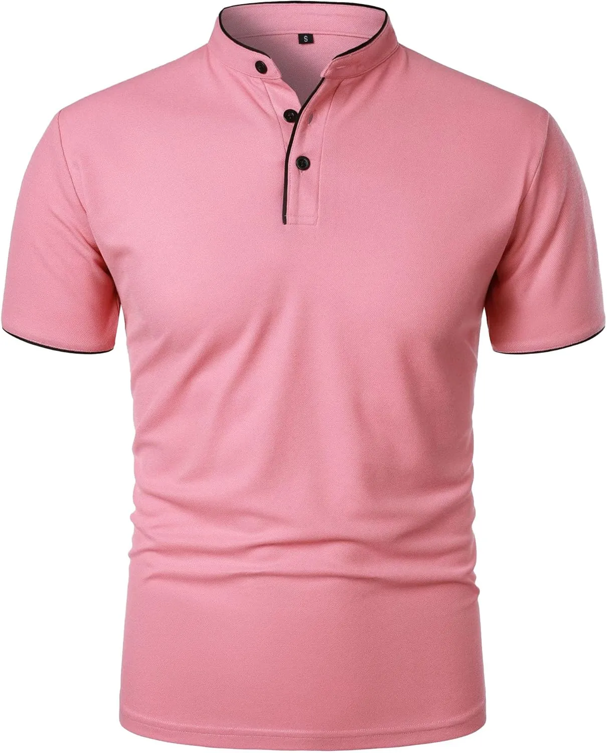 Men's Polo Shirts Cotton Casual Short Sleeve Polo T-Shirts Slim Fit Lightweight Athletic Tees Tops for Men