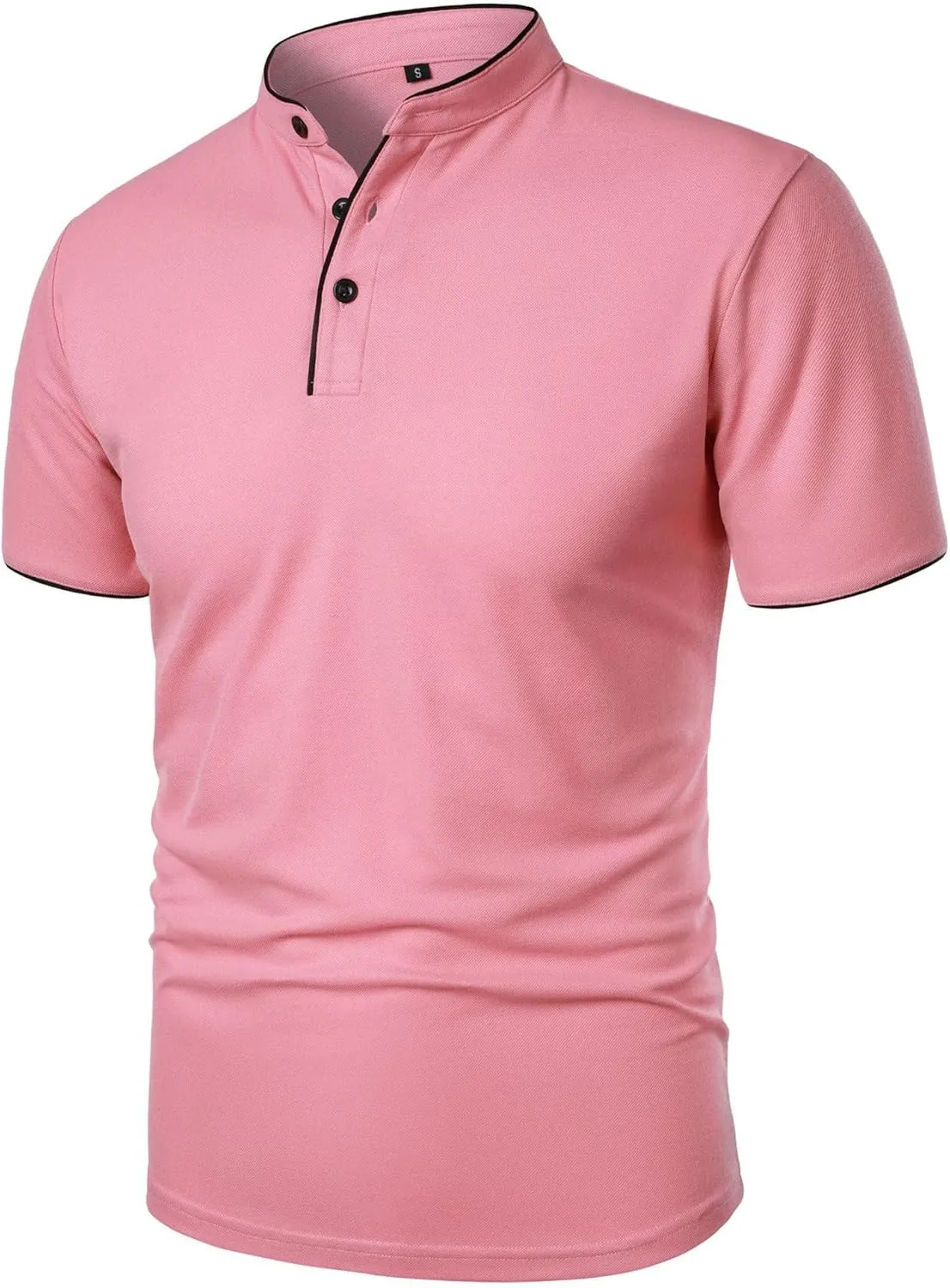 Men's Polo Shirts Cotton Casual Short Sleeve Polo T-Shirts Slim Fit Lightweight Athletic Tees Tops for Men