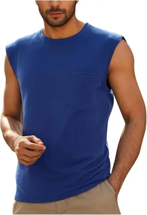 Men's Pullover Tank Tops Quick Dry Workout Swim Beach Shirts Sleeveless Shirts for Bodybuilding Gym Fitness Training