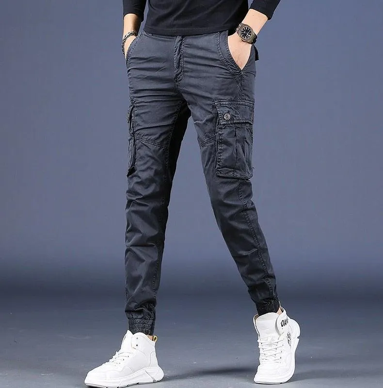 Men's Pure Cotton Tactical Cargo Pants