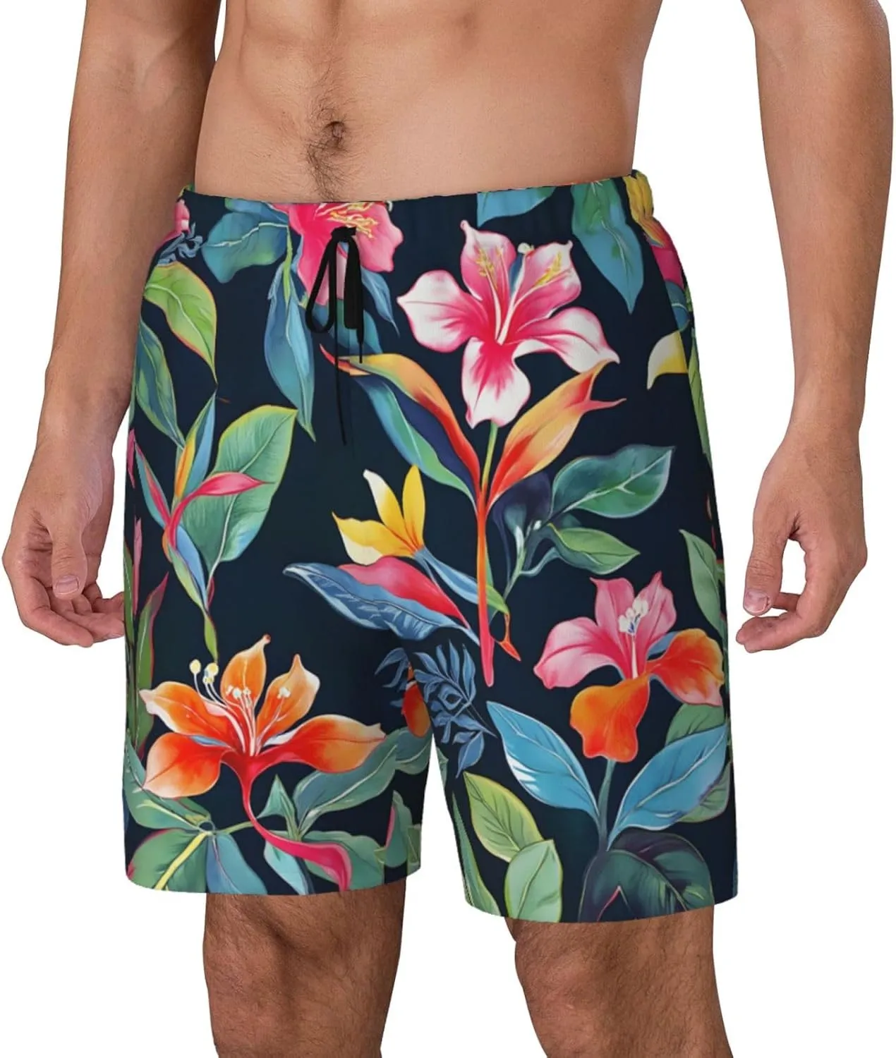 Men's Quick Dry Swim Trunks - Running Shorts with Compression Liner for Swimming