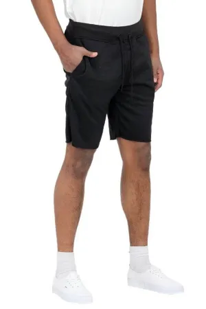 Mens Raw Hem Sweat Shorts