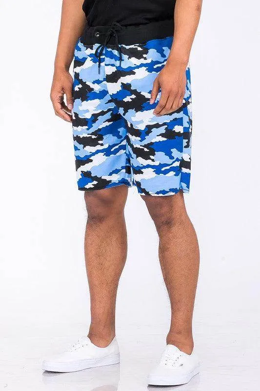 Mens Raw Hem Sweat Shorts
