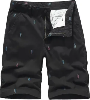 Men's Ripstop Long Cargo Shorts Fashion Breathable Straight Leg Work Shorts Relaxed Fit Summer Fishing Hiking Short
