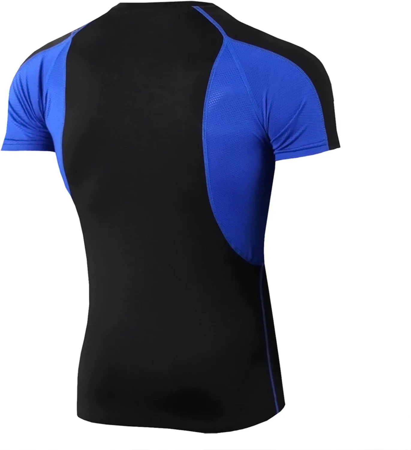 Mens Running Tops Mens Compression Tops Short Sleeve Moisture Wicking Quick Dry T-Shirt Base Layer Fitness Tight Top