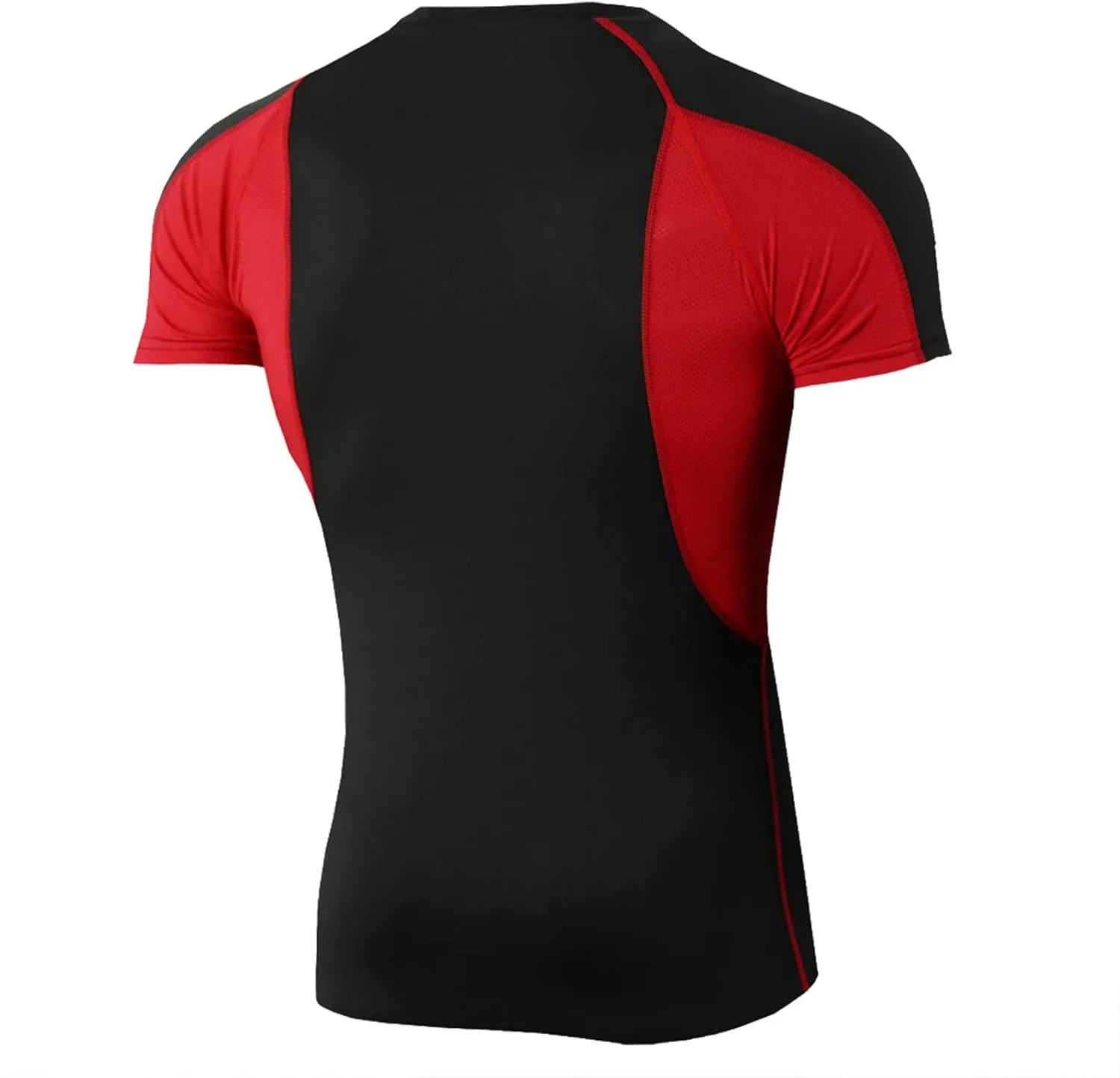 Mens Running Tops Mens Compression Tops Short Sleeve Moisture Wicking Quick Dry T-Shirt Base Layer Fitness Tight Top
