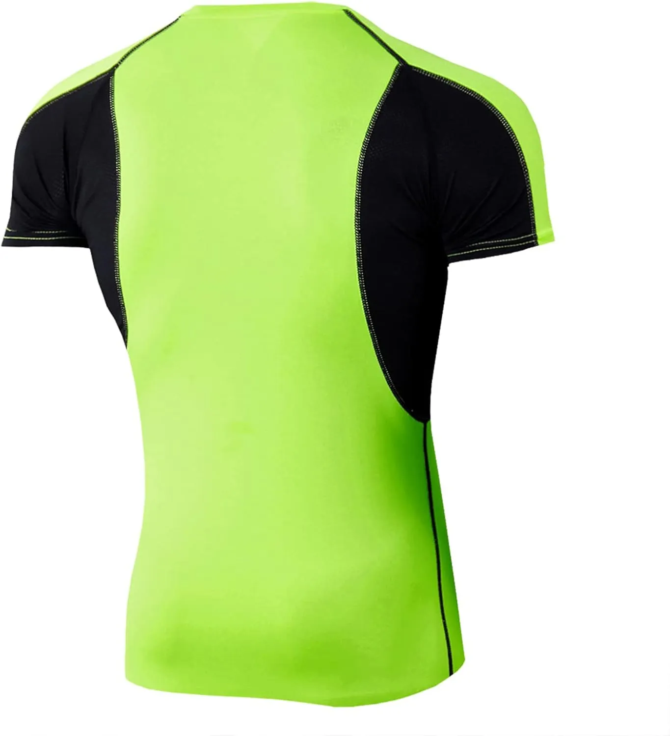Mens Running Tops Mens Compression Tops Short Sleeve Moisture Wicking Quick Dry T-Shirt Base Layer Fitness Tight Top