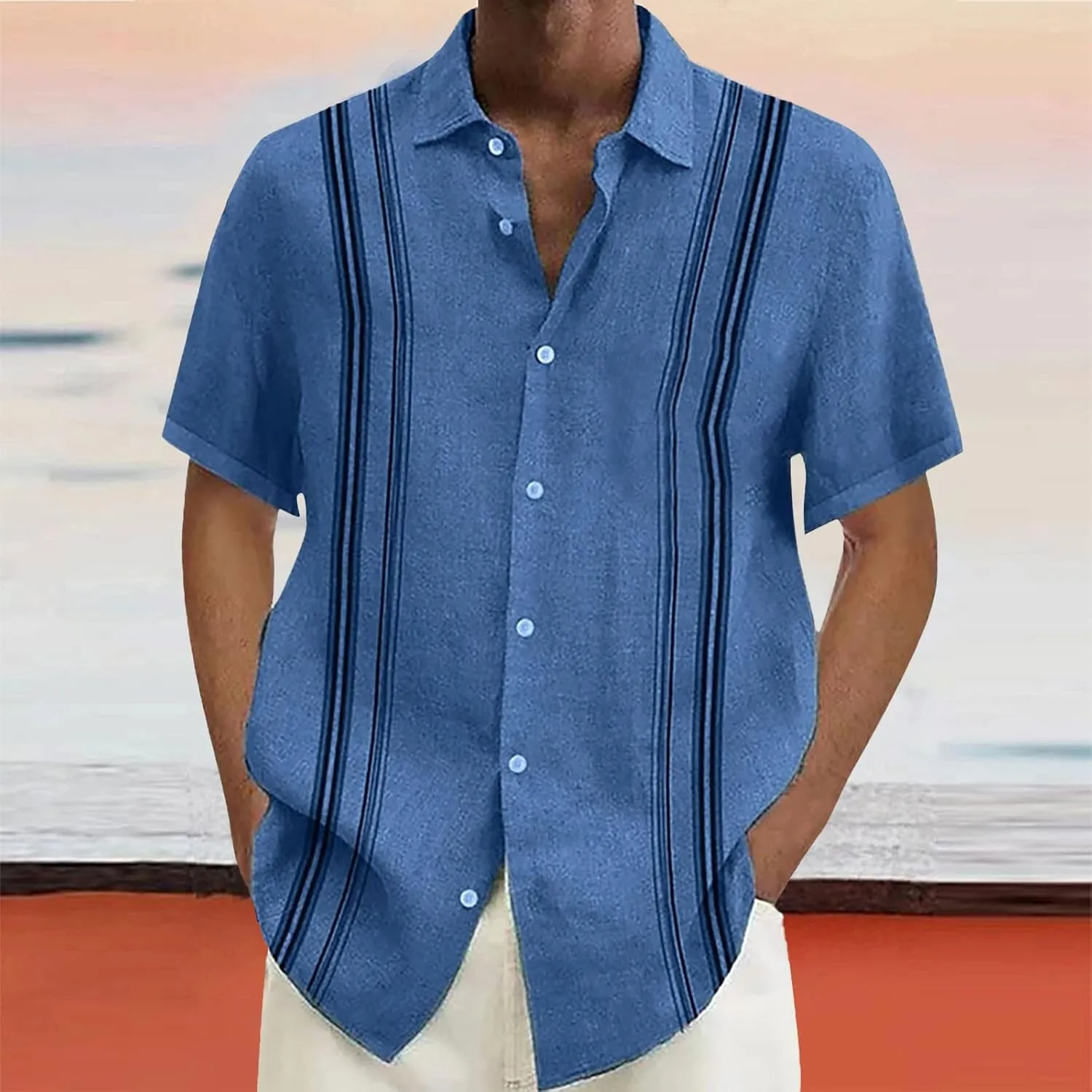 Mens Shirt Funky Hawaiian Shirt for Men with Men's Beach Summer Tropical Vacation Clothes 1950s Vintage Bowling