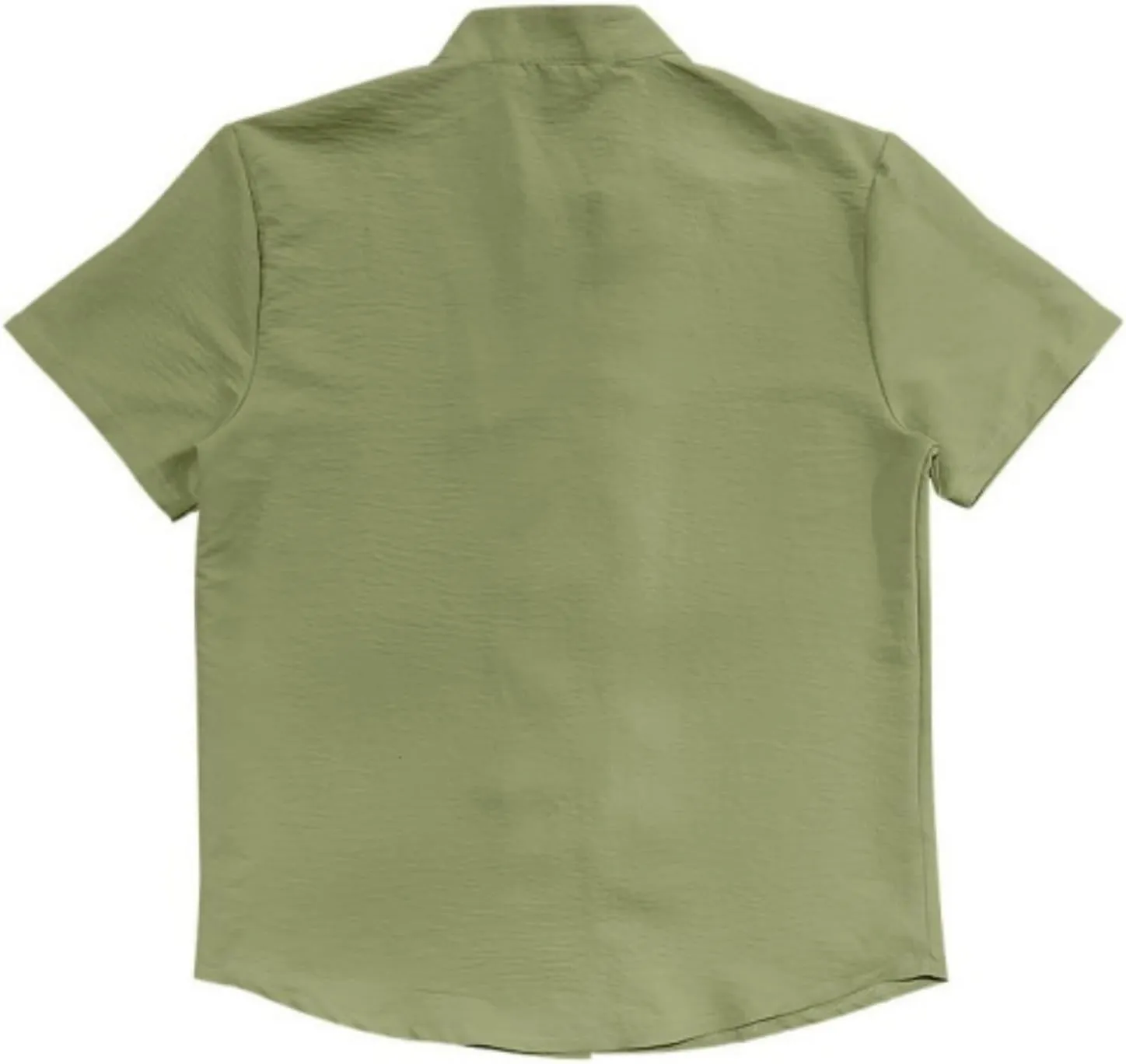 Men's Short Sleeve Shirts Casual Dress Button Down Shirt Plus Size Summer Business Fashion Work Tees