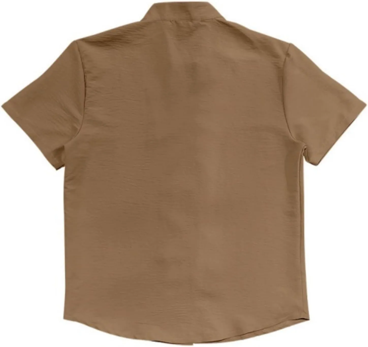 Men's Short Sleeve Shirts Casual Dress Button Down Shirt Plus Size Summer Business Fashion Work Tees