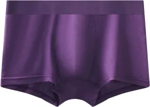 Men's Shorts Men's Underwear Basic Bamboo Rayon Soft Breathable Dual Pouch Boxer Briefs A