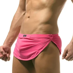 Mens Slit Side Underwear Sexy Low Rise Split Boxer Shorts Briefs Exotic Lounge Trunks Style Breathable Underpants