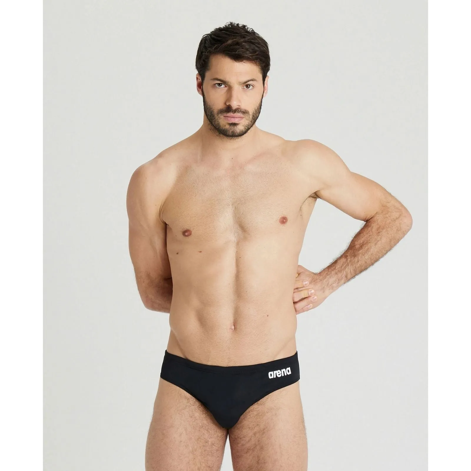 MEN'S SOLID BRIEF - BLACK