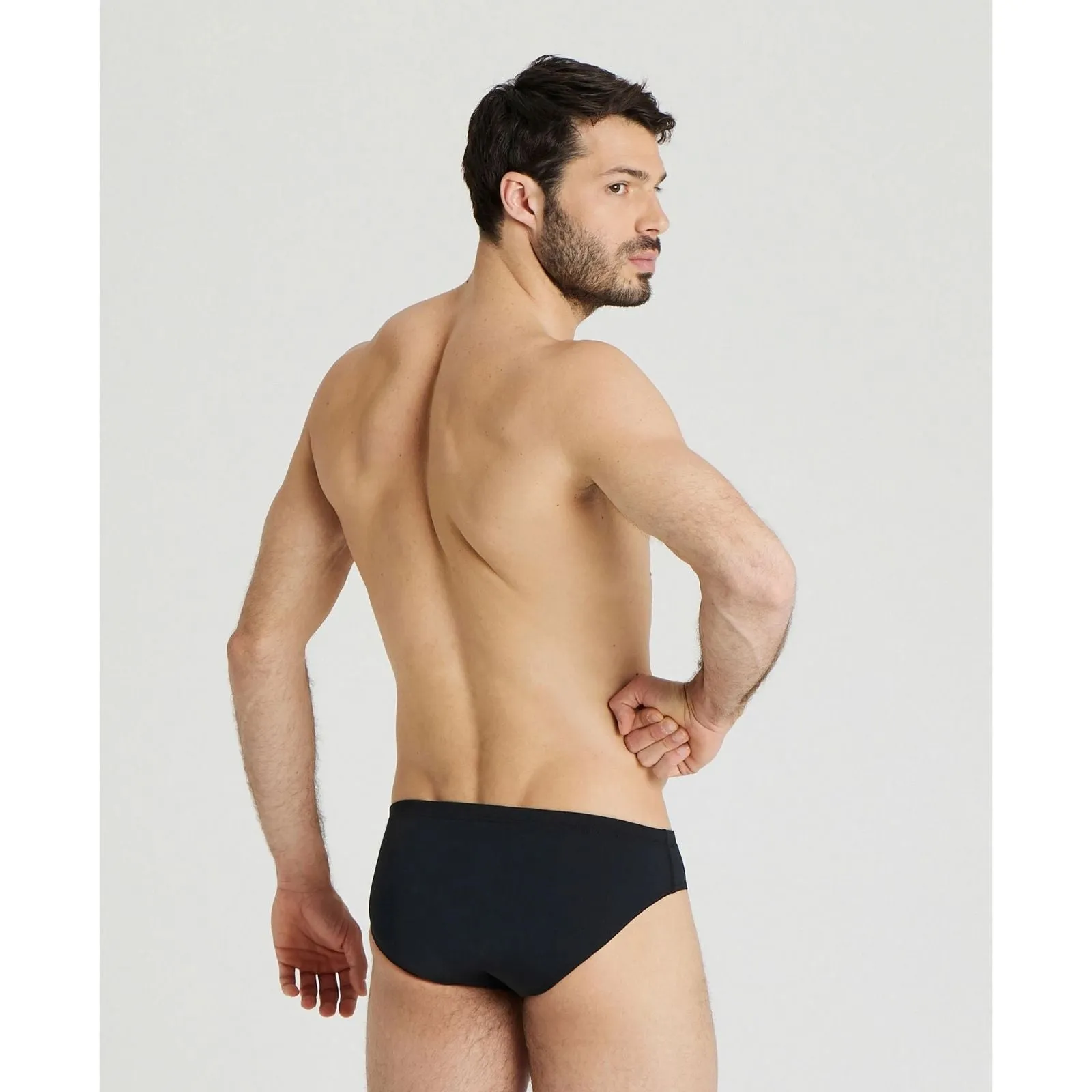 MEN'S SOLID BRIEF - BLACK