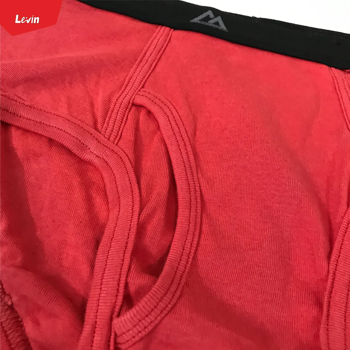 Men's Solid Cotton Ribbed Mid Rise Brief Underwear