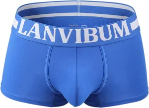 Men's Stretch Boxer Briefs Soft Comfortable Wicking Smooth Breathable Underwear Sexy Male Bulge Workout Underpants