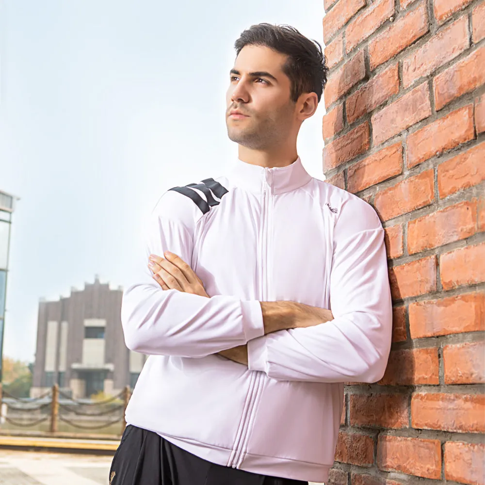 Men's Sun Protection Zip-Up Jacket Thin Stripe UPF50 