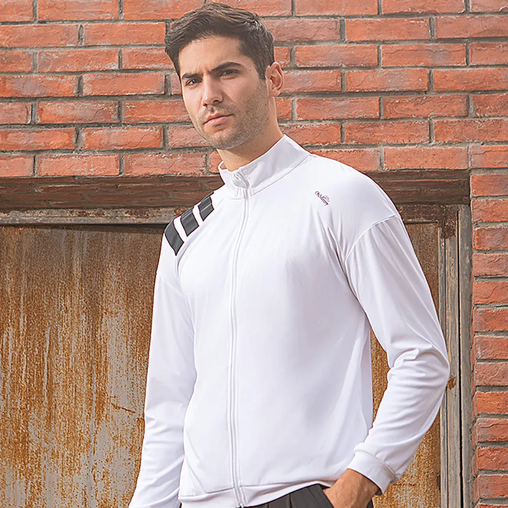 Men's Sun Protection Zip-Up Jacket Thin Stripe UPF50 