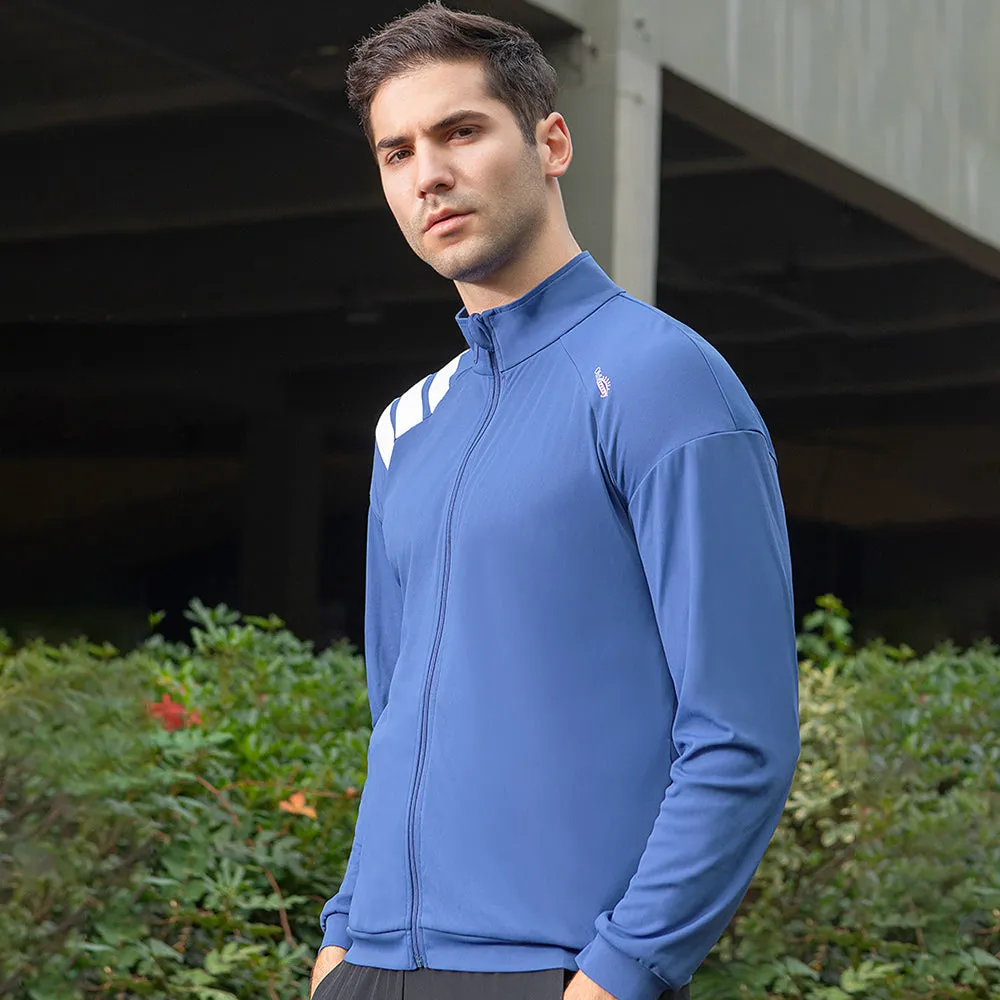 Men's Sun Protection Zip-Up Jacket Thin Stripe UPF50 