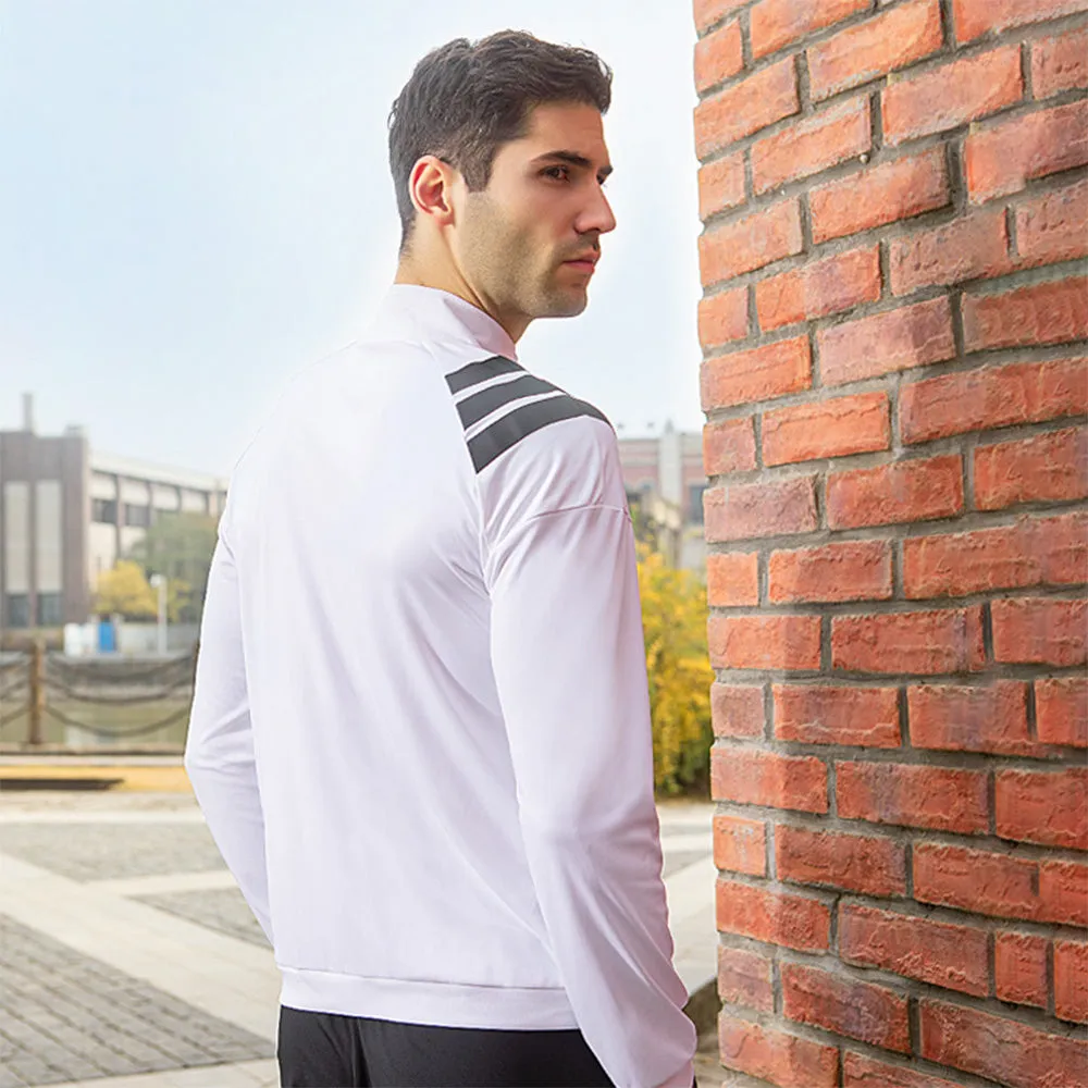 Men's Sun Protection Zip-Up Jacket Thin Stripe UPF50 