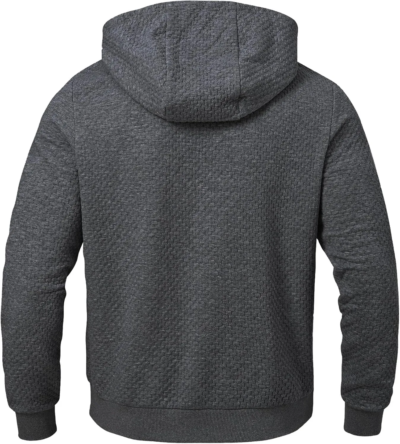 Mens Sweater Hoodies Quilted Sweatshirts Quarter Button Fit Itch-Free Knit Pullover Sweaters Long Sleeve Fall Winter