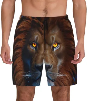 Men's Swim Shorts - Quick Dry Compression Liner Gym & Beach Running Shorts