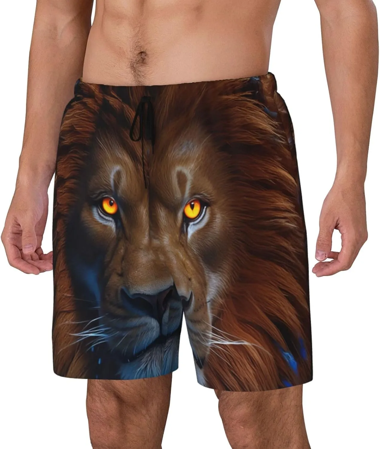 Men's Swim Shorts - Quick Dry Compression Liner Gym & Beach Running Shorts