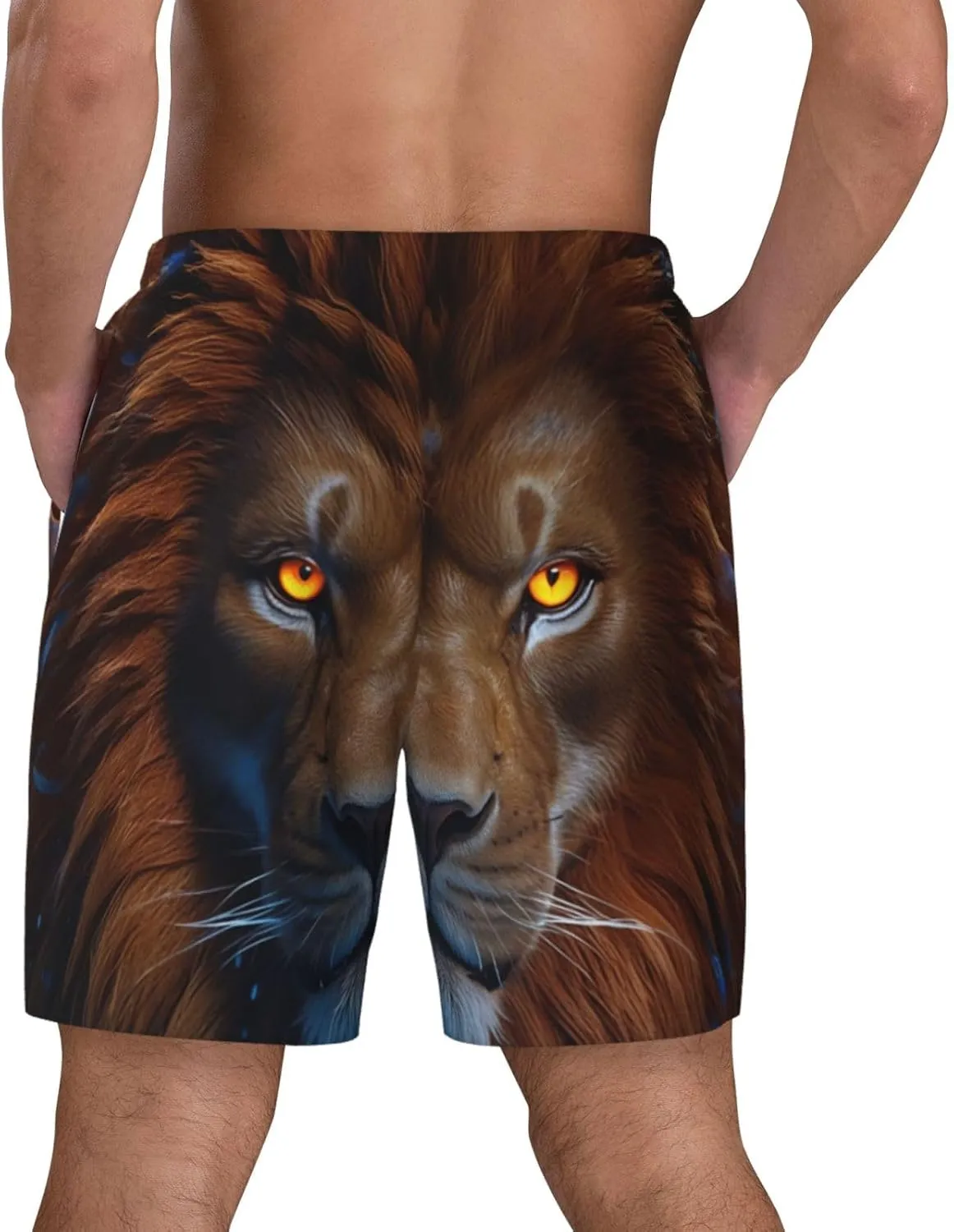 Men's Swim Shorts - Quick Dry Compression Liner Gym & Beach Running Shorts