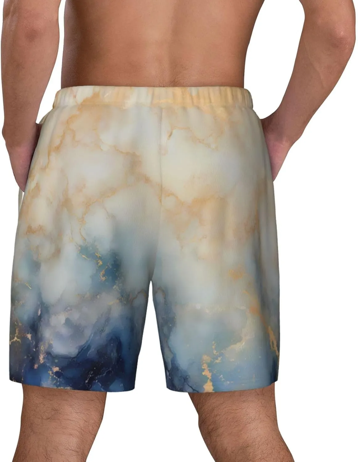 Men's Swim Shorts with Compression Liner - Quick Dry Athletic Surfing & Running Shorts