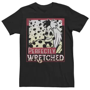 Men's T-Shirt Disney 101 Dalmatians Cruella De Vil Perfectly Wretched Licensed Character