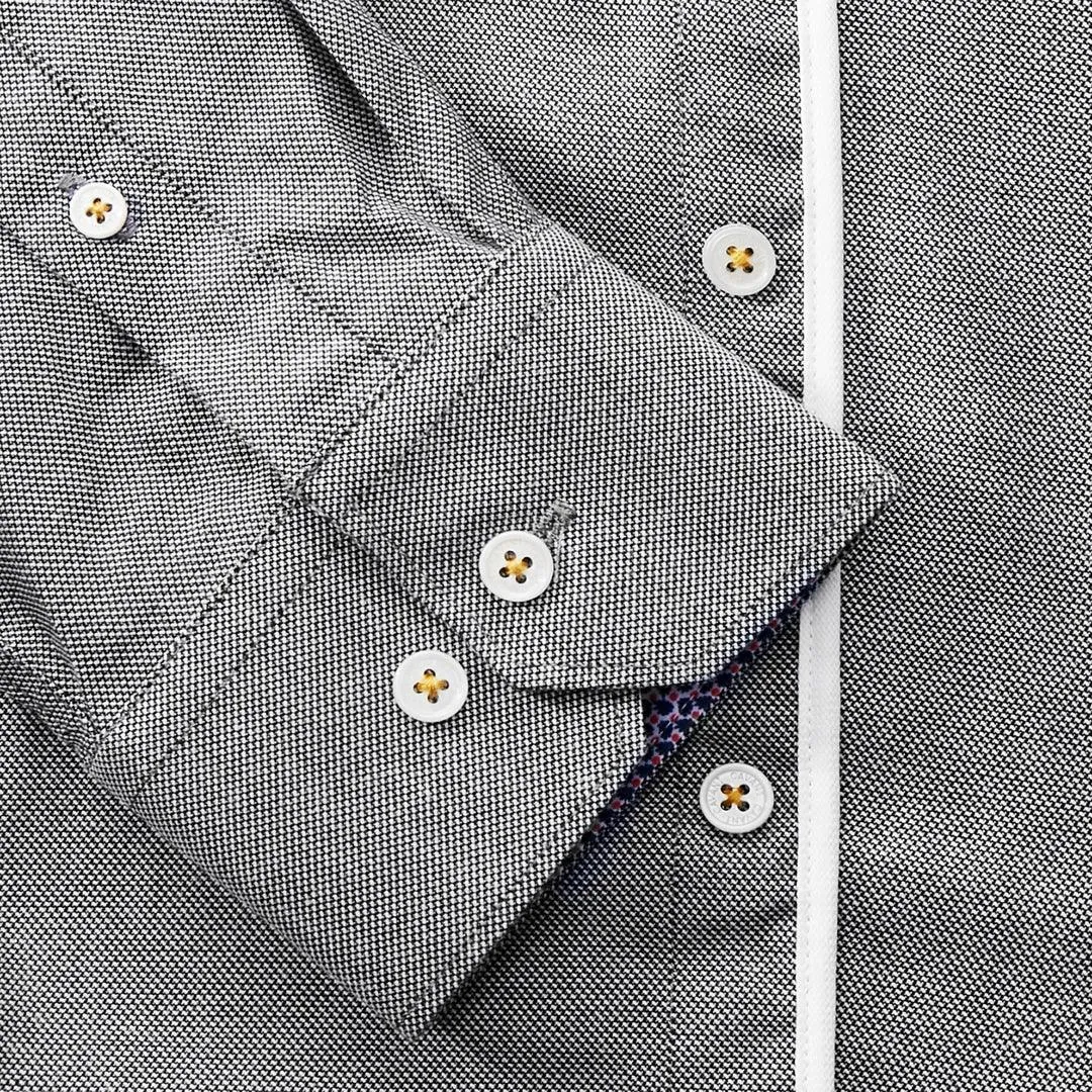 Mens Tailored Fit Stretch Cotton Button Shirt Smart Casual Formal 1920's Blinders Vintage