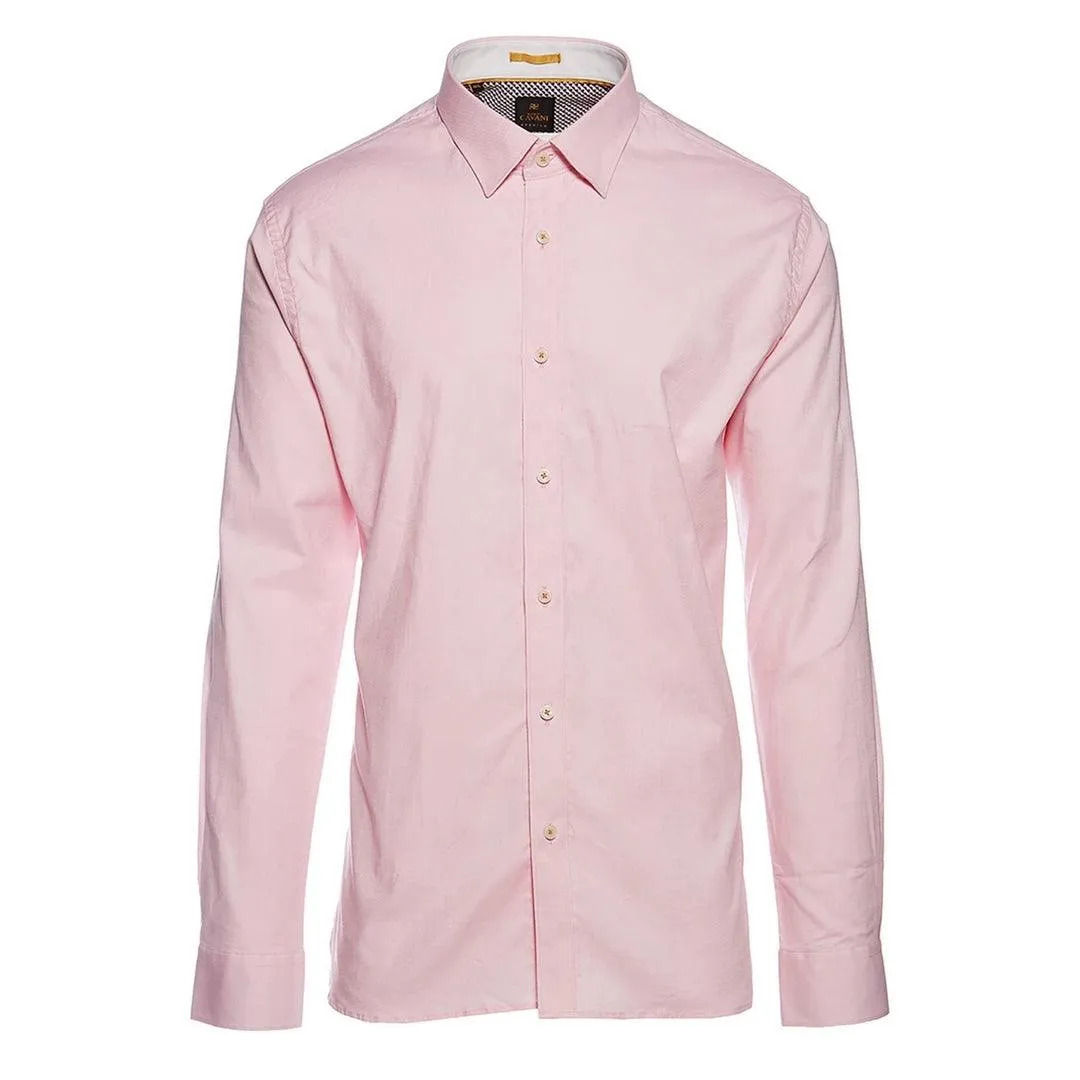 Mens Tailored Fit Stretch Cotton Button Shirt Smart Casual Formal 1920's Blinders Vintage