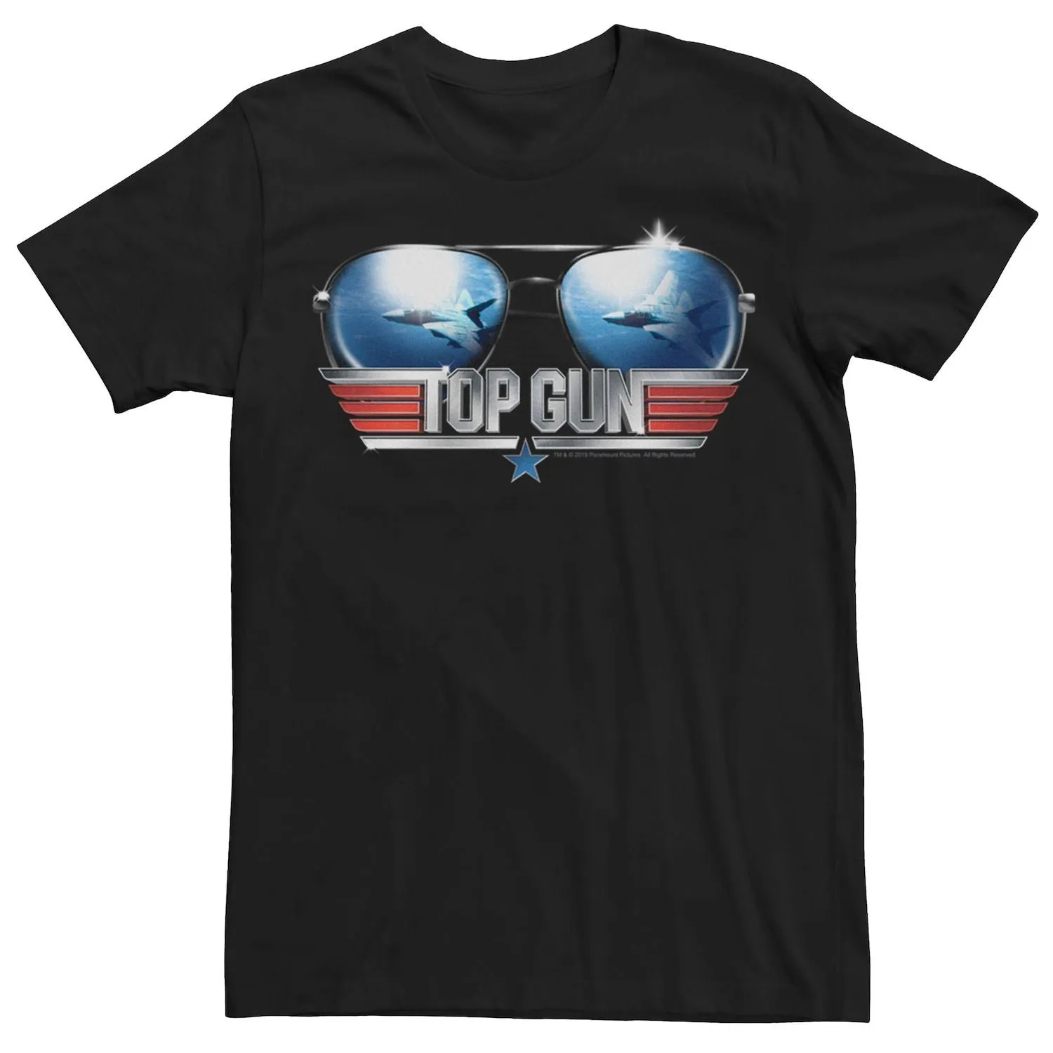 Men's Top Gun Aviator Sunglasses, Licensed Character Reflective T-Shirt