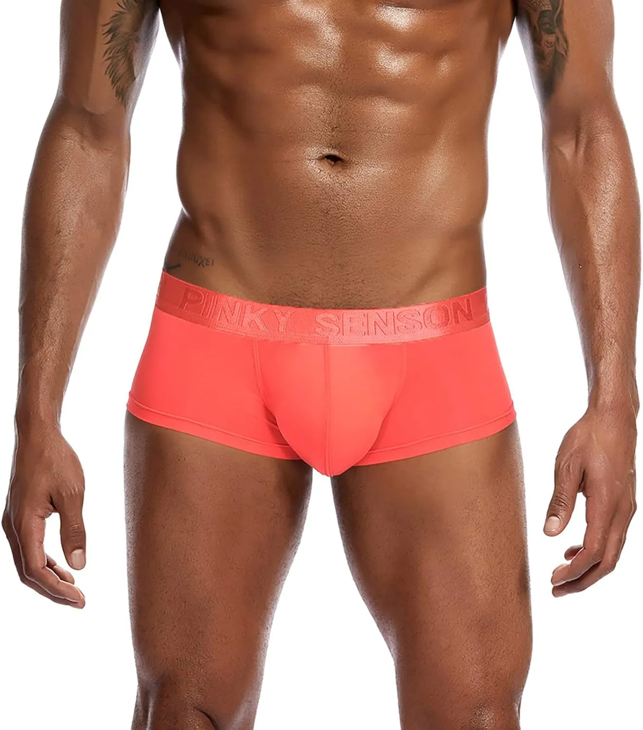 Men's Underwear Boxer Brief Breathable High Waisted Cotton Sexy Boxer Briefs Stretch Comfortable Cool Soft Pouch Trunks