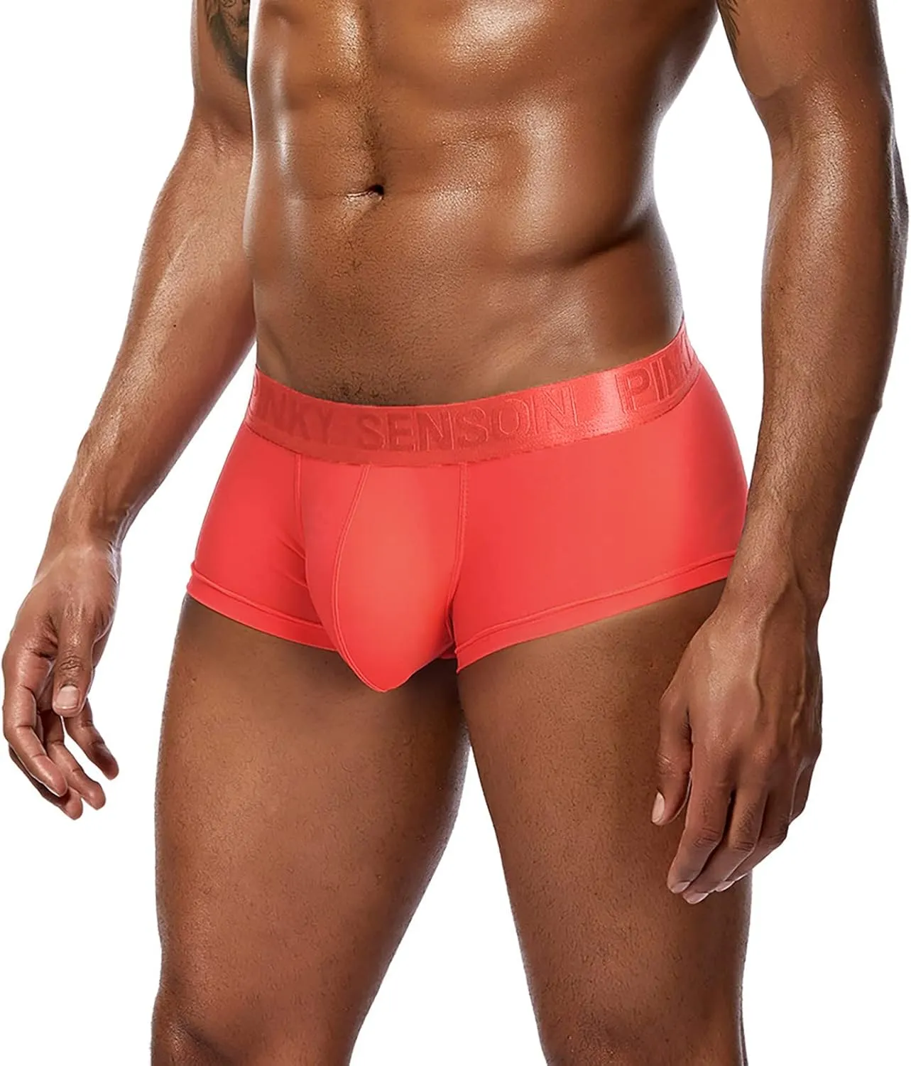 Men's Underwear Boxer Brief Breathable High Waisted Cotton Sexy Boxer Briefs Stretch Comfortable Cool Soft Pouch Trunks
