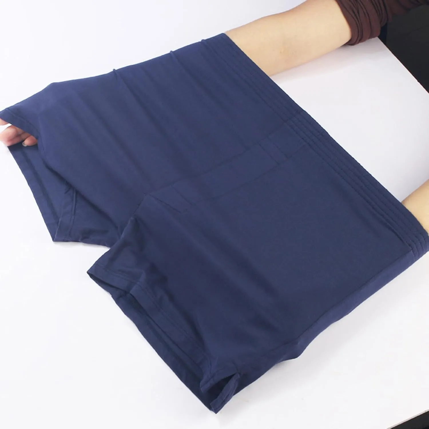 Mens Underwear Boxer Briefs Cotton Sexy Breathable High Waisted Underwear Pouch Soft Comfortable Stretch Boxer Briefs