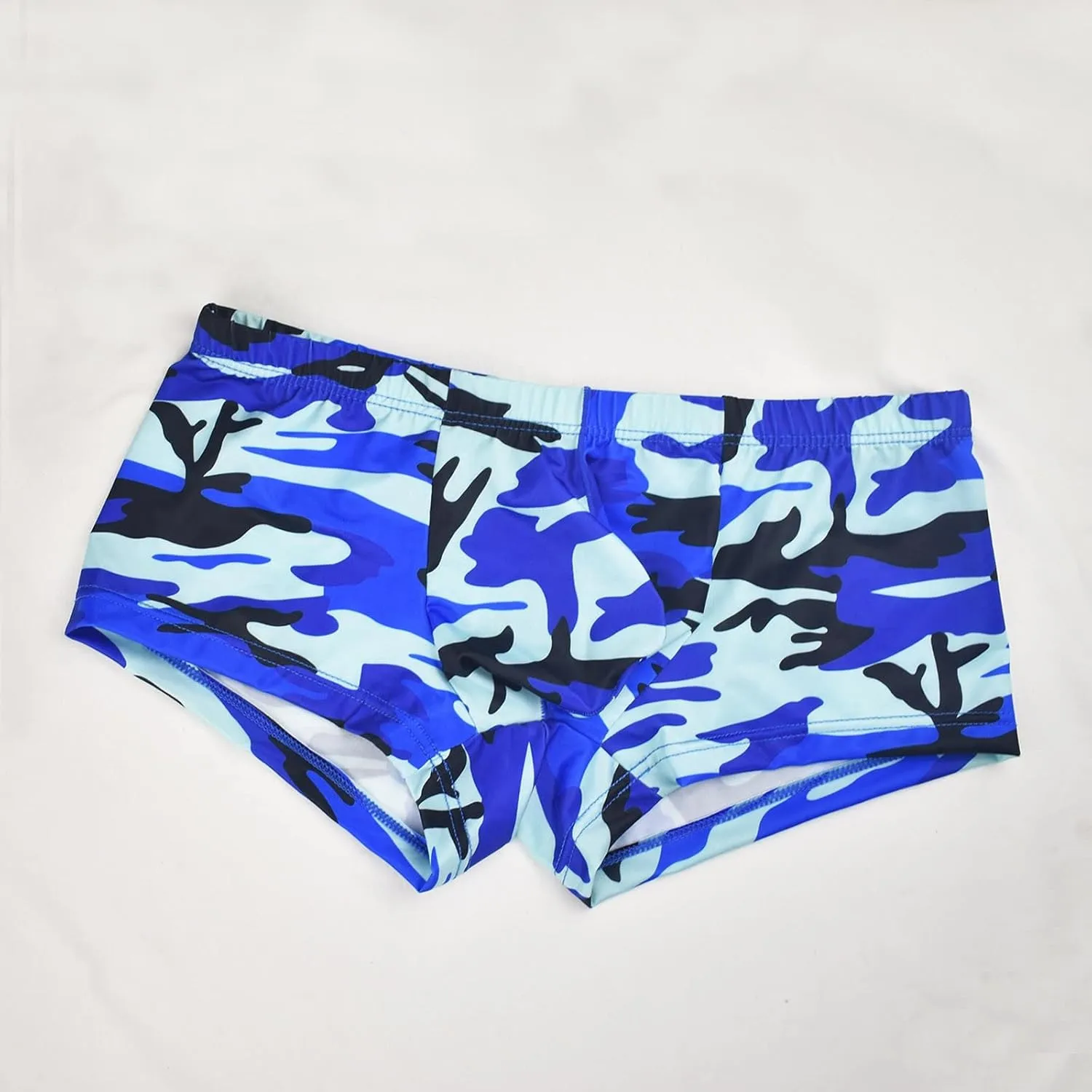 Mens Underwear Boxer Briefs Men's Underwear Camouflage Printed Low Rise Mesh Pouch Knickers Boxer Underpants Trunks