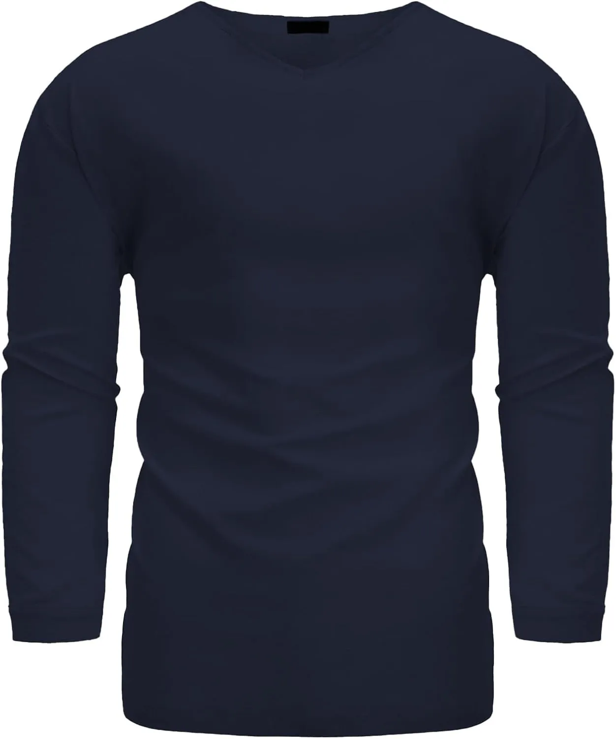 Mens V Neck Sweater, Basic Slim Fit Pullover, V-Neck Dress Sweater for Men Big & Tall Blouse Tee Tops