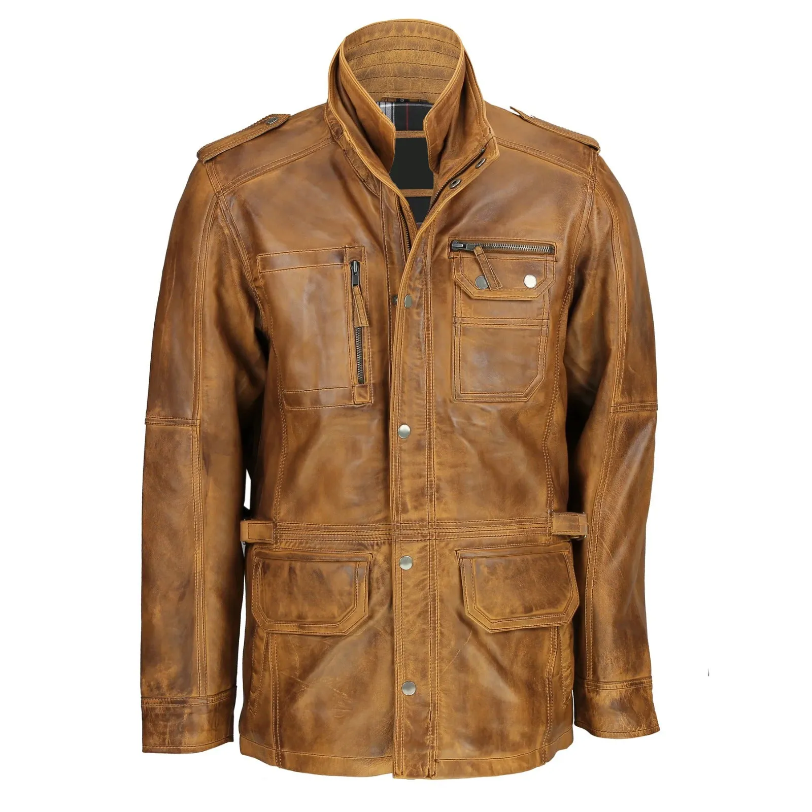 MENS VINTAGE TAN MILITARY JACKET