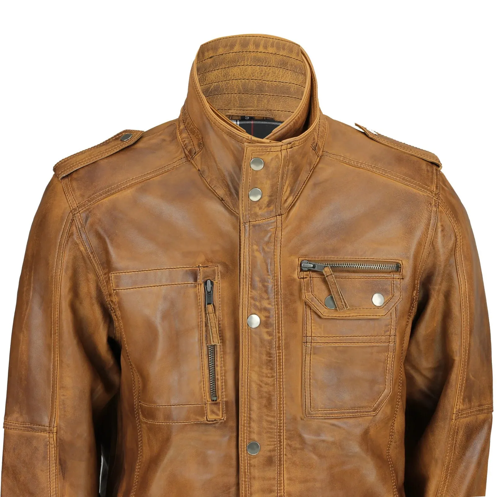 MENS VINTAGE TAN MILITARY JACKET