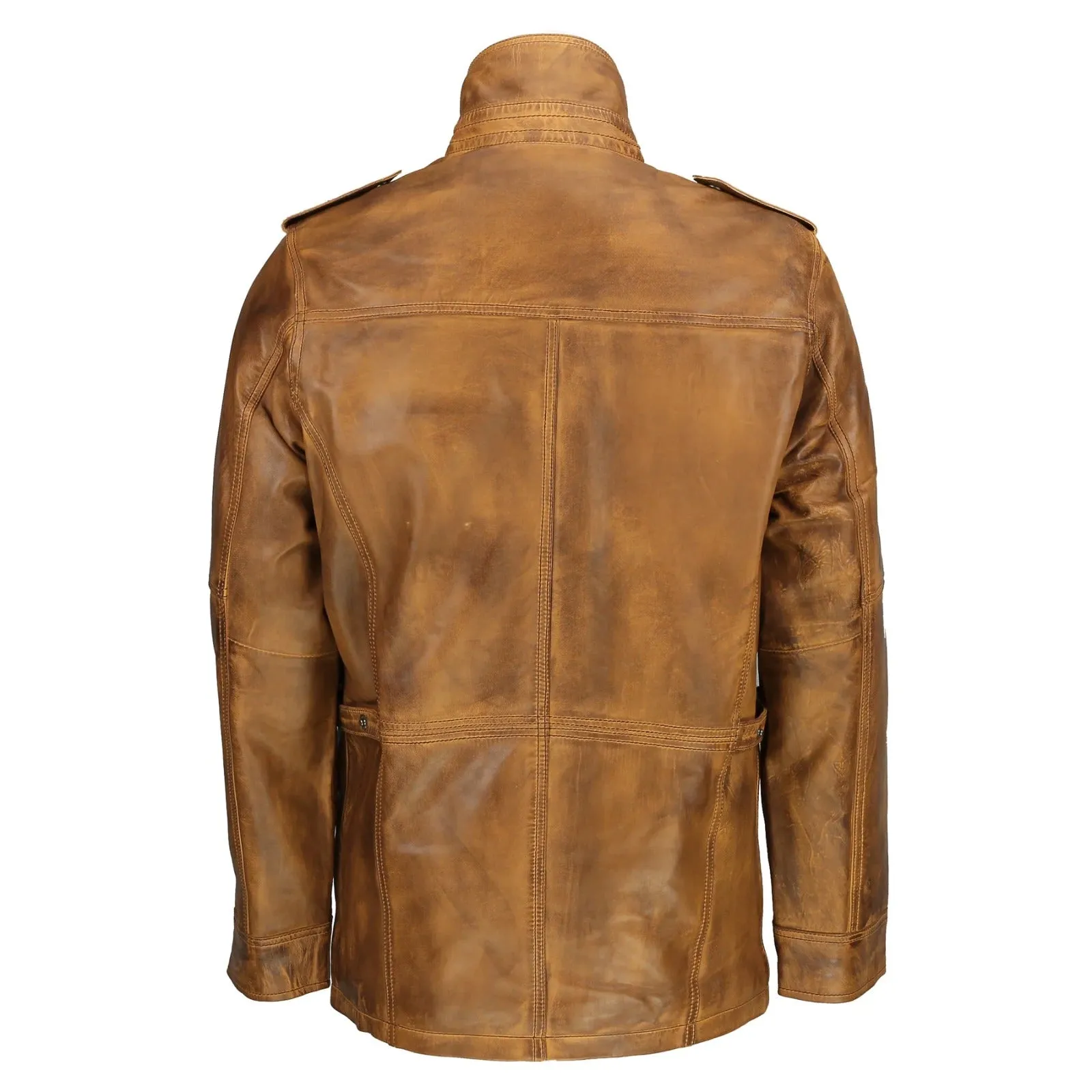 MENS VINTAGE TAN MILITARY JACKET