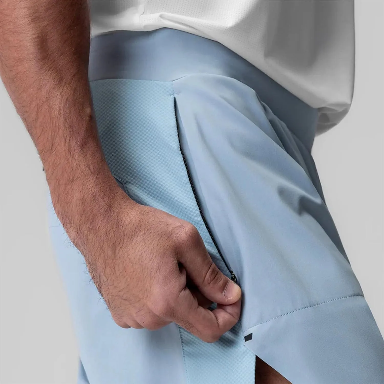 Mens Workout Shorts Casual Solid Athletic Short Pants Fashion Flowy Comfy Running Shorts wit Multiple Pockets