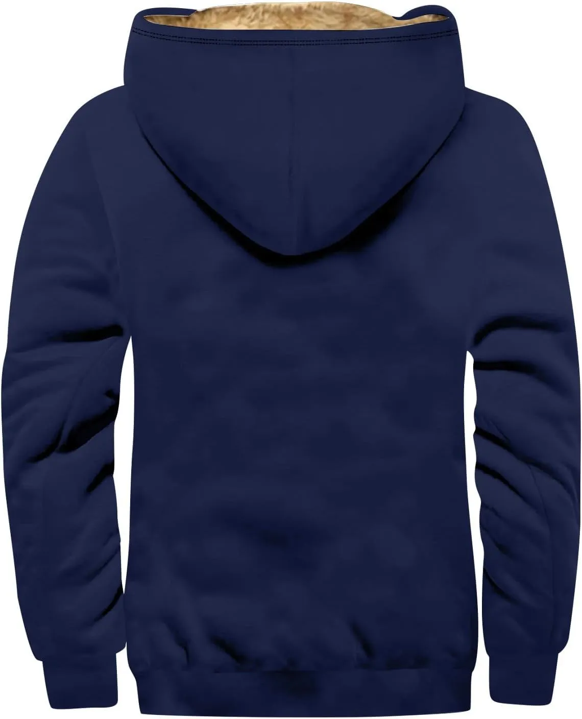Mens Zipper Hoodies Winter Sherpa Lined Graphic Jacket Casual Tie Dye Graphic Coat Big And Tall Thermal Windbreaker Outwear