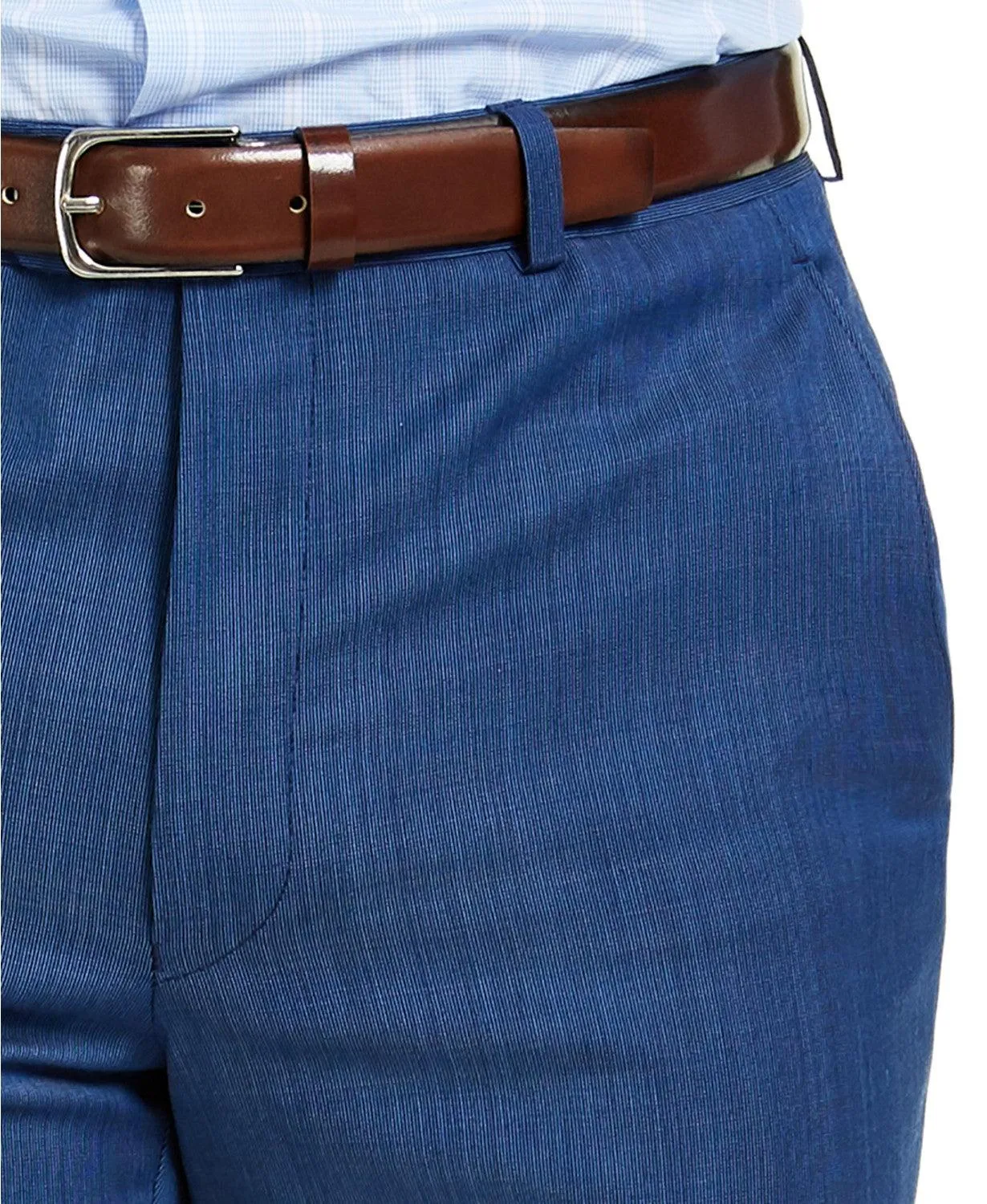 Michael Kors Mens Classic Fit Airsoft Dress Suit Pants Blue Tic 38 x 30
