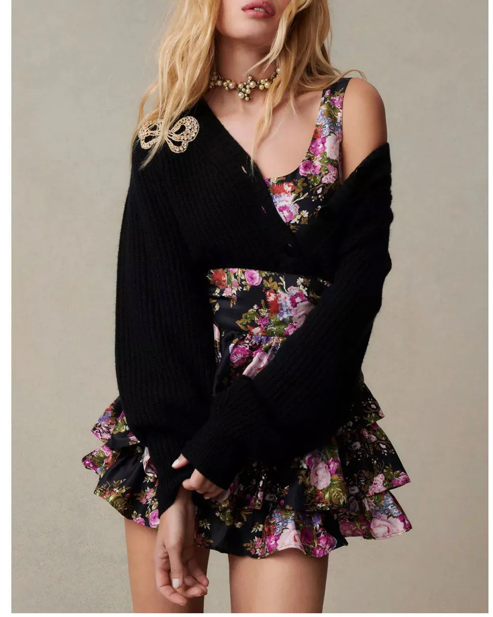 Midnight Muse Emme Silk Mini Dress
