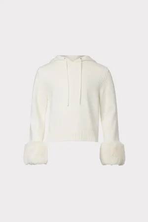Milly Minis Fur Trim Hoodie