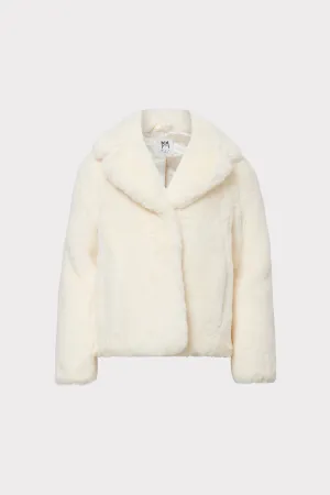 Milly Minis Solid Faux Fur Jacket