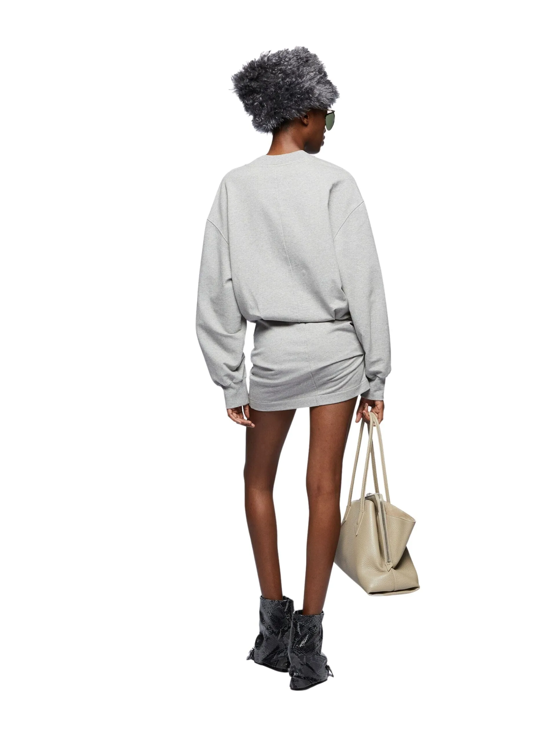Mini Dress Light American Fleece / Light Grey Melange