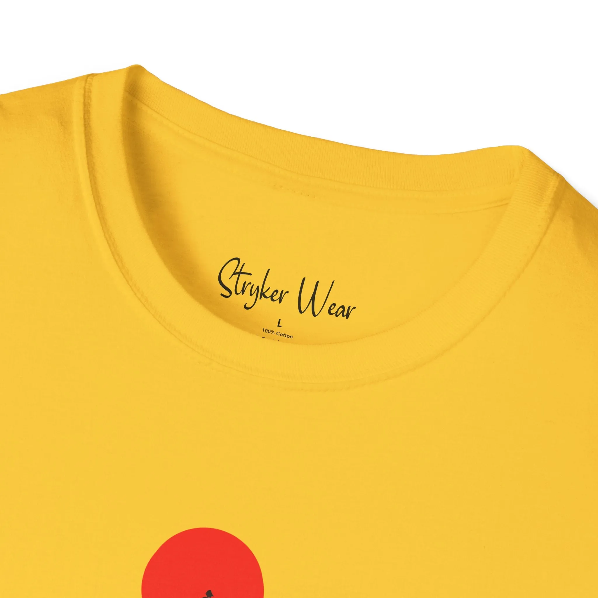 Minimalist Person & Sunset Art | Unisex Softstyle T-Shirt